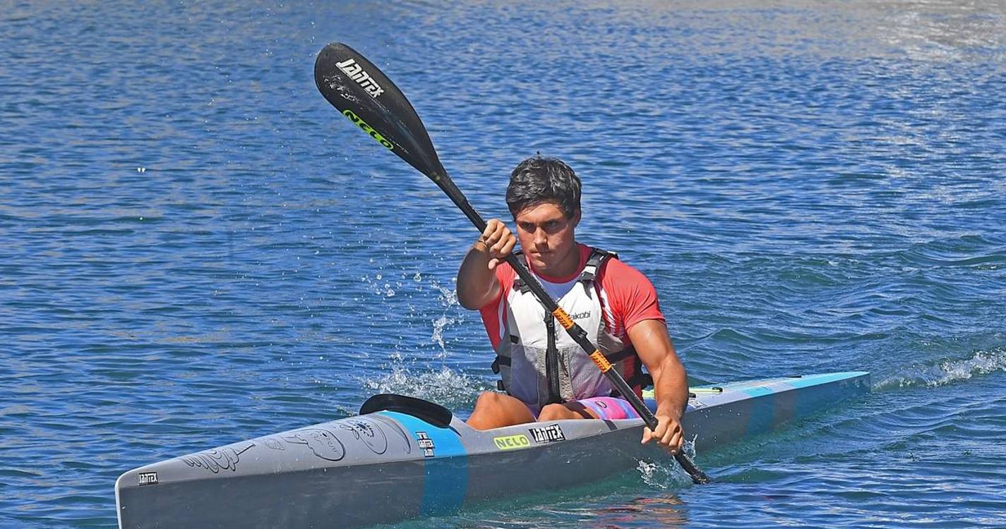 Rubina Leal congratula Bernardo Pereira pela conquista do Campeonato do Mundo de Canoagem de Mar Sub-23