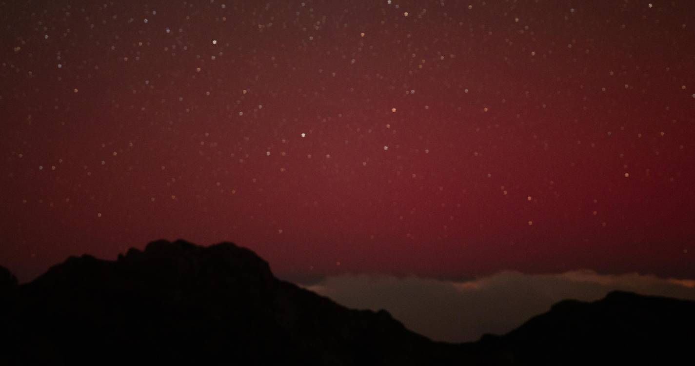 Auroras boreais visíveis no Pico do Areeiro (com fotos)