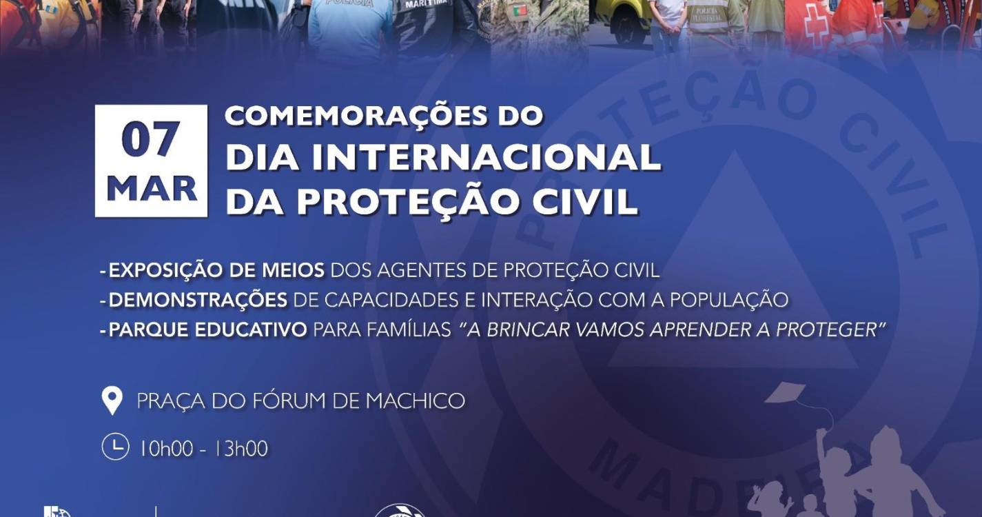 Data das comemorações alusivas ao Dia Internacional da Proteção Civil reagendada para dia 7 de março