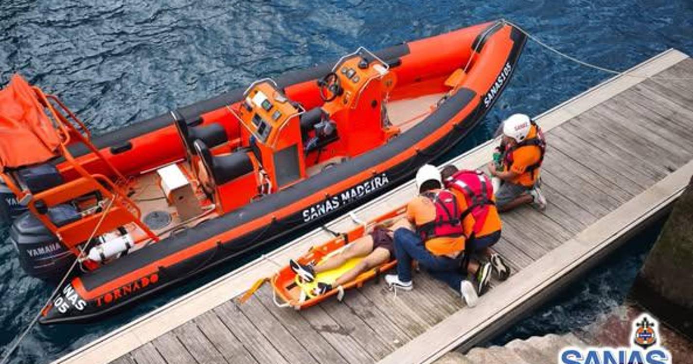 Homem resgatado sem sinais vitais salvo pelo SANAS no Porto Moniz