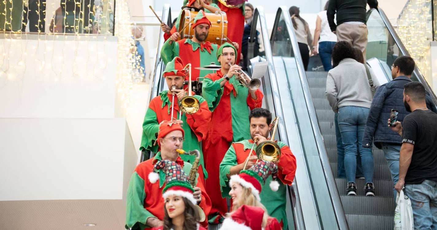 Pai Natal encantou no Plaza Madeira