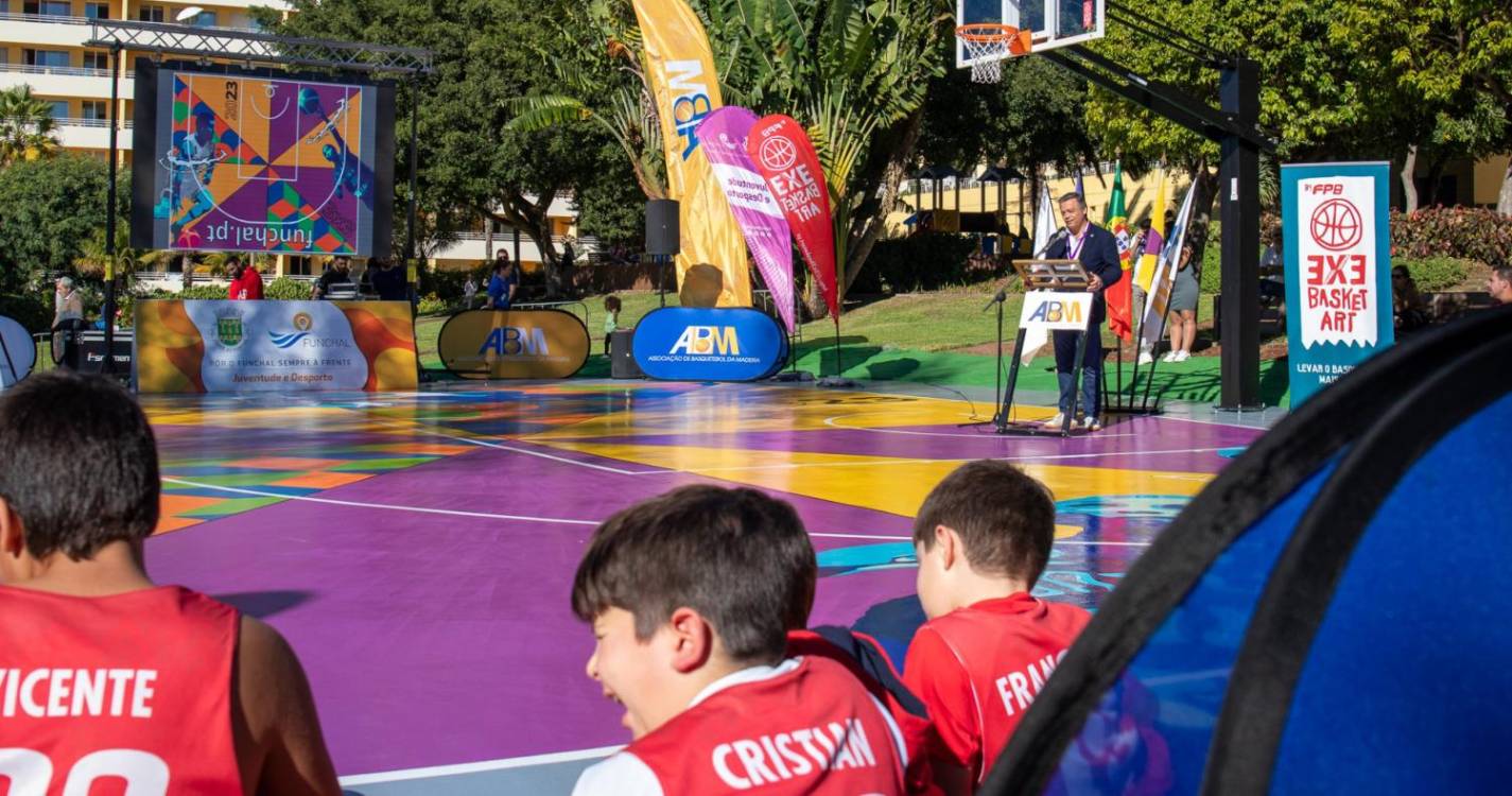 Funchal inaugurou o primeiro campo de BASKETART- basquetebol 3x3