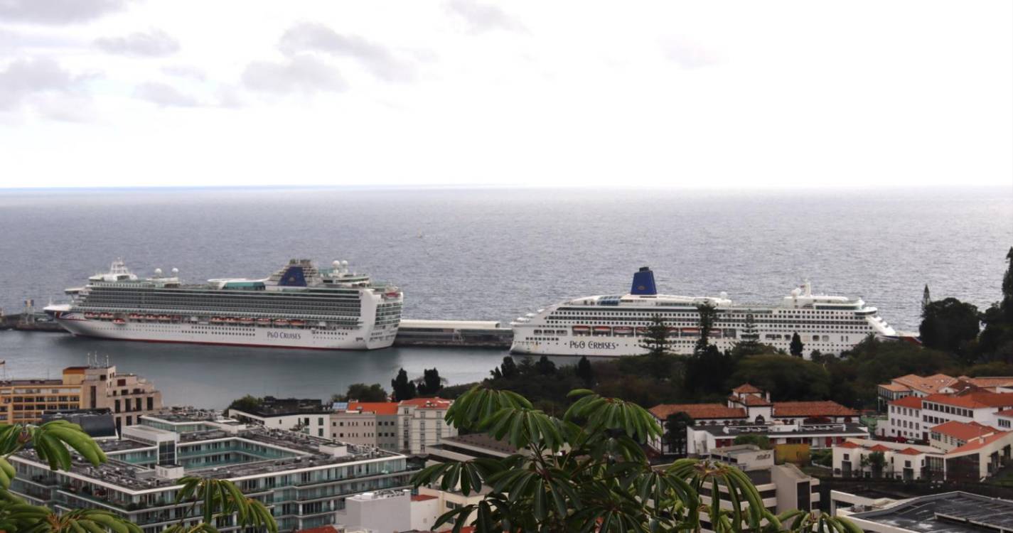 Dois transatlânticos movimentam 6 mil pessoas no porto do Funchal