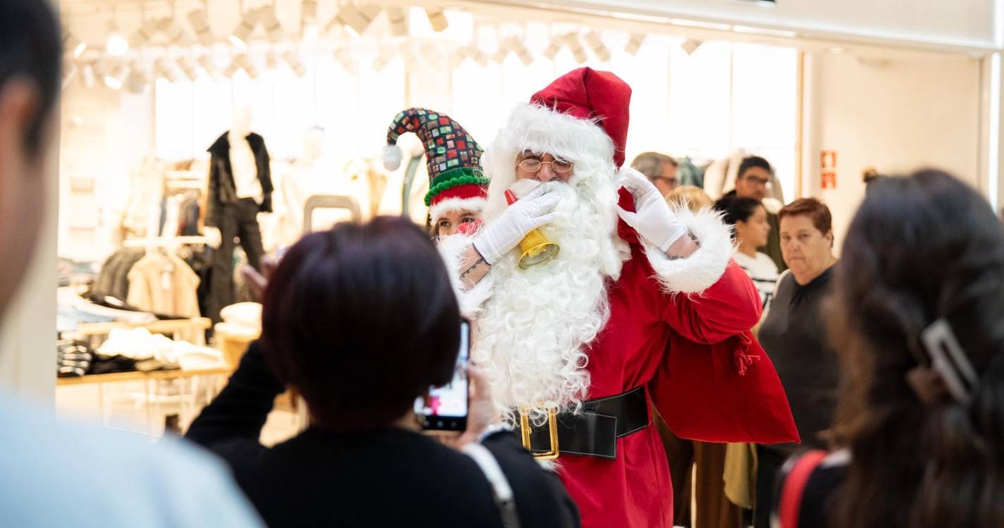 Pai Natal encantou no Plaza Madeira