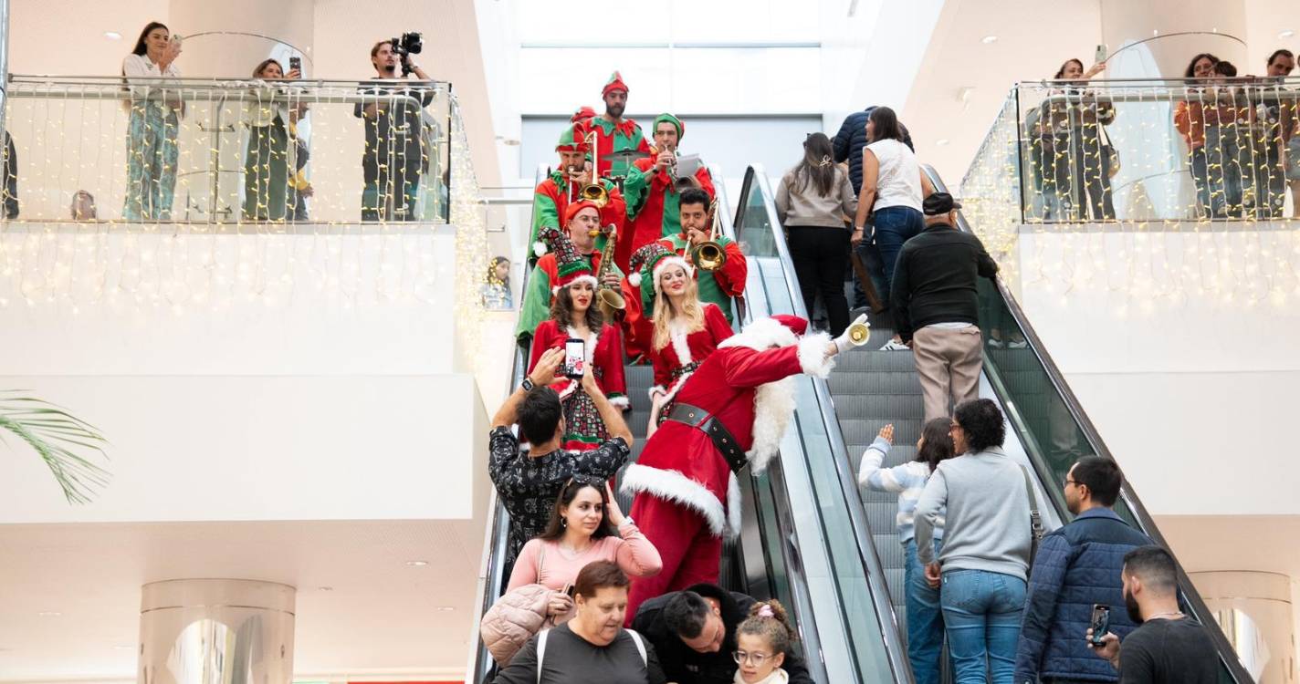 Pai Natal encantou no Plaza Madeira