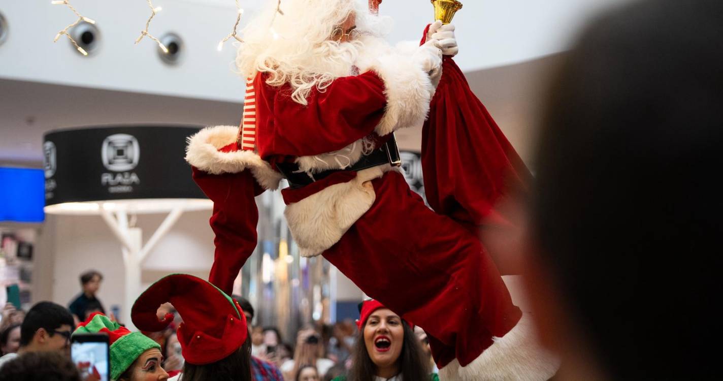 Pai Natal encantou no Plaza Madeira
