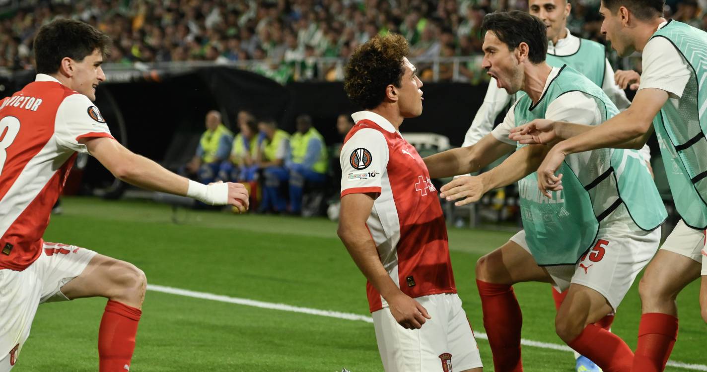 LE: Sporting de Braga vence Betis com reviravolta e está nas meias-finais