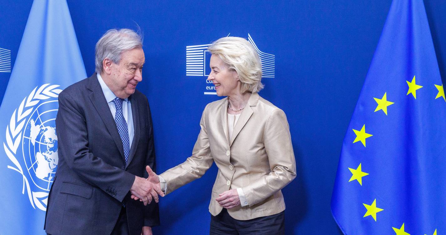 Von der Leyen garante compromisso da UE com direito internacional após reunião com Guterres