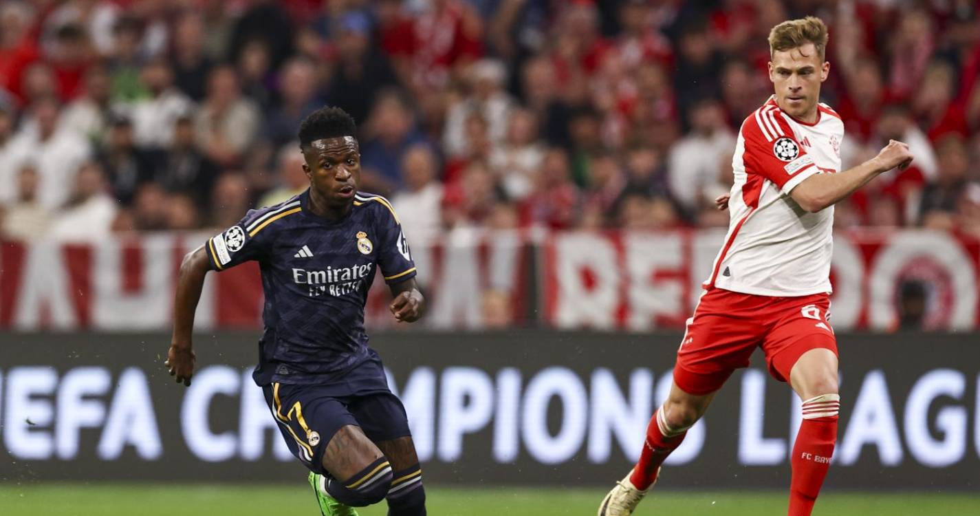 LC: Real Madrid empata na visita ao Bayern em jogo com quatro golos