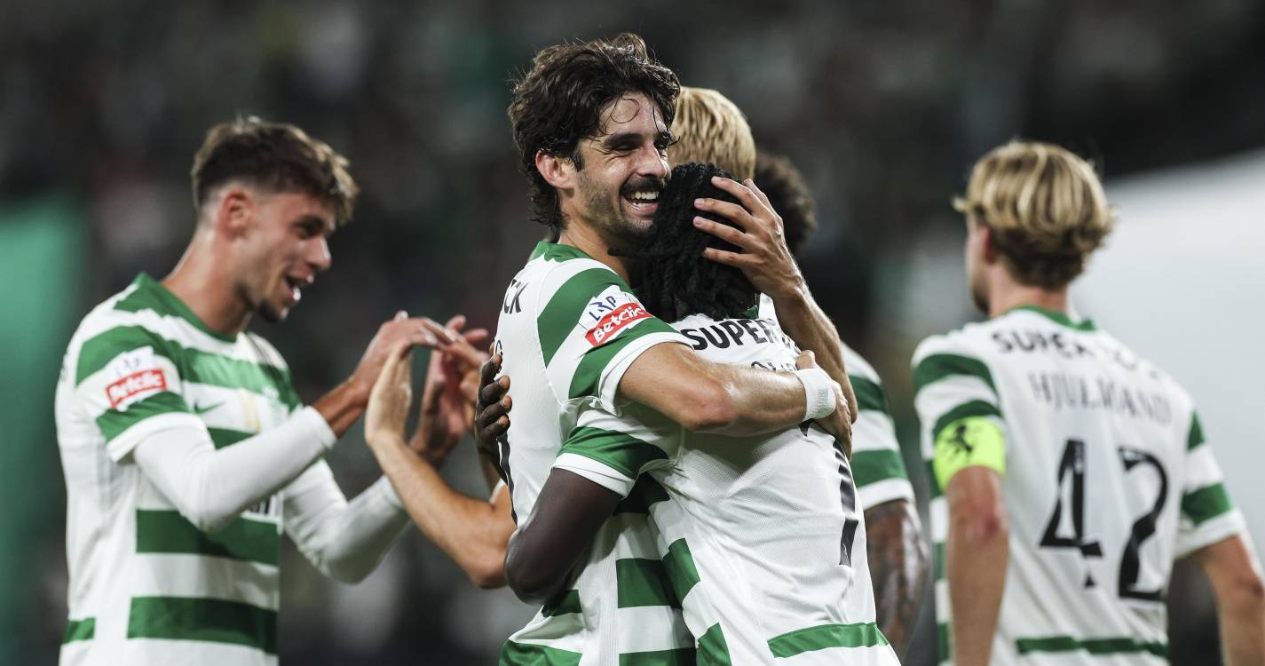 I Liga: Bicampeão Sporting goleia ‘10’ do Arouca e ascende à liderança