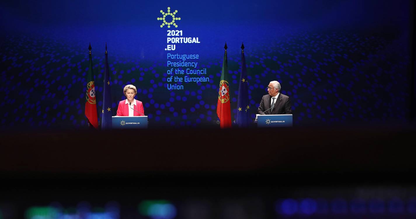 Costa e Von der Leyen na primeira cimeira UE-Reino Unido pós-Brexit a 19 de maio