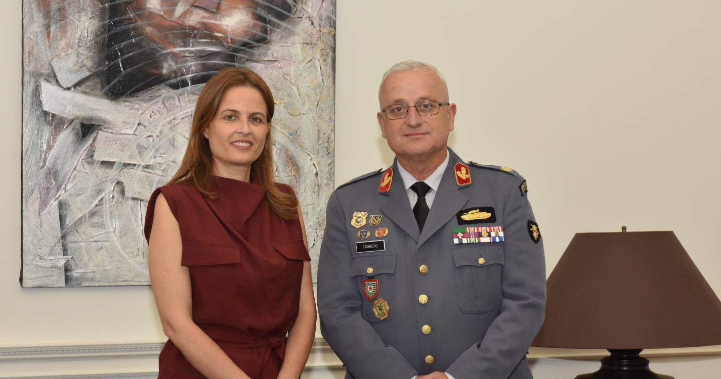 Secretária regional de Saúde e Proteção Civil recebeu novo comandante da Zona Militar da Madeira