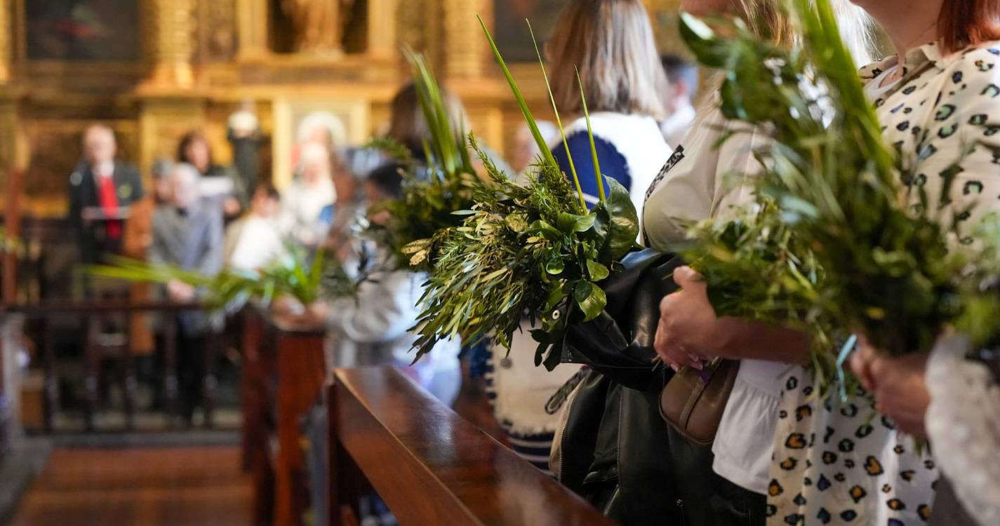 Domingo de Ramos: fiéis enchem Igreja do Colégio (com fotos)