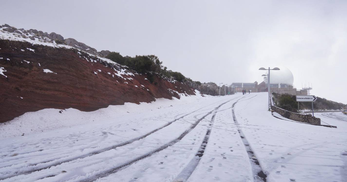 Pode cair neve nas zonas altas no arranque da semana na Madeira