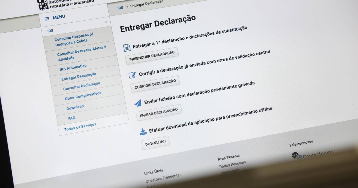 Prazo para validação de faturas do IRS prolongado até ao final do dia 28