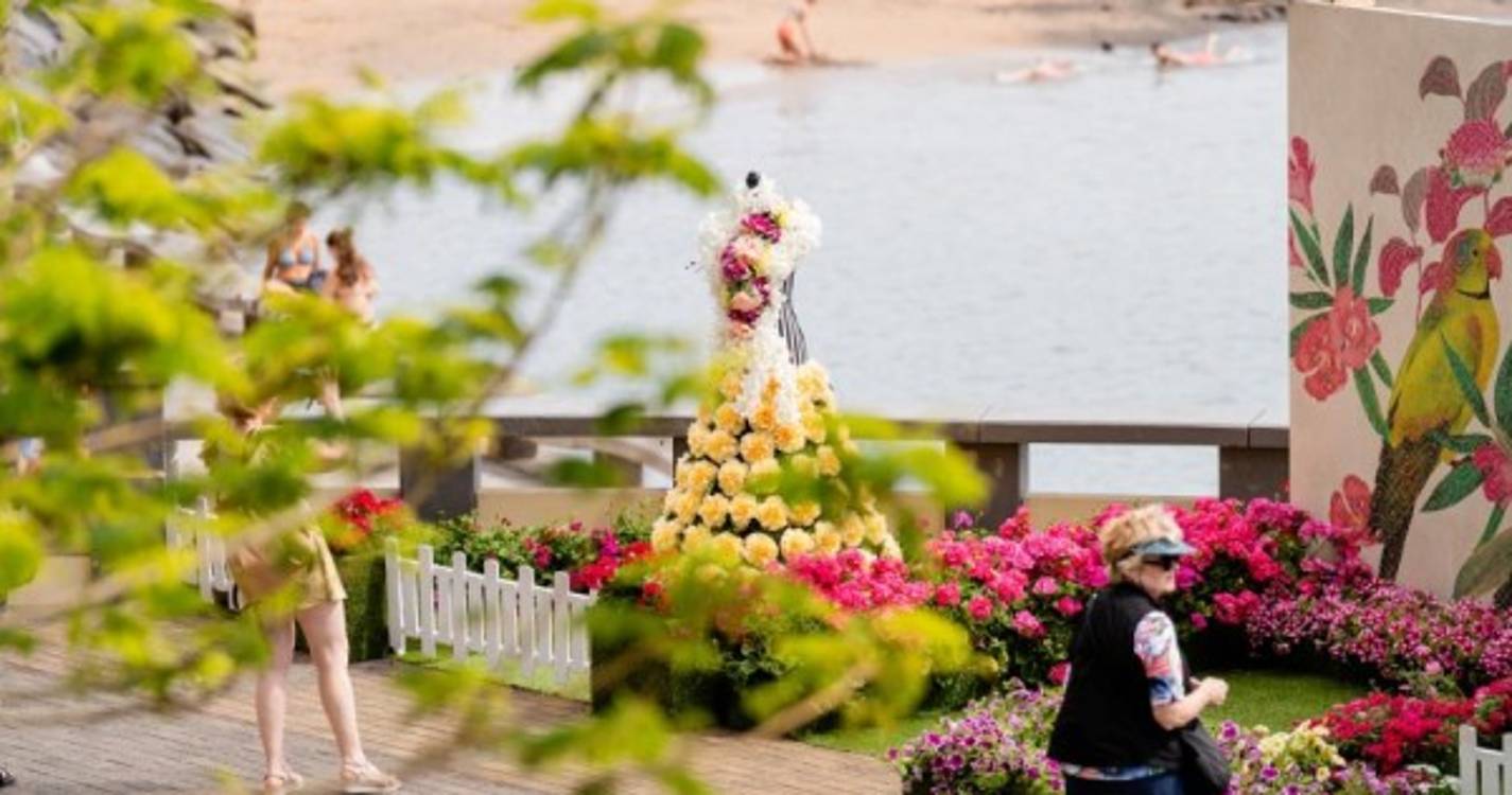 Crianças edificaram ‘Mural da Esperança’ na Calheta que está engalanada a preceito. Veja as imagens