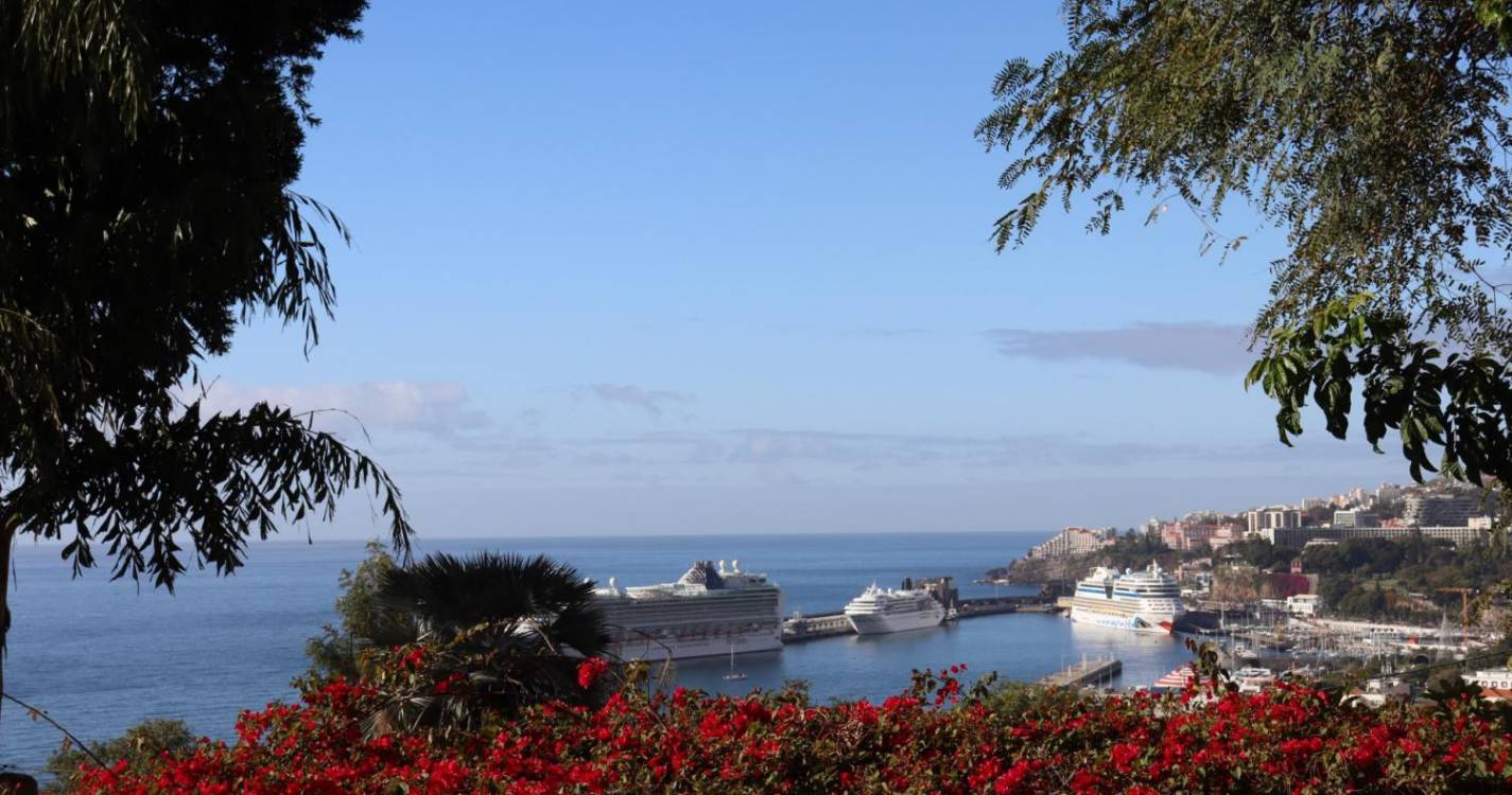 Três navios trazem ao porto do Funchal mais de 8 mil pessoas