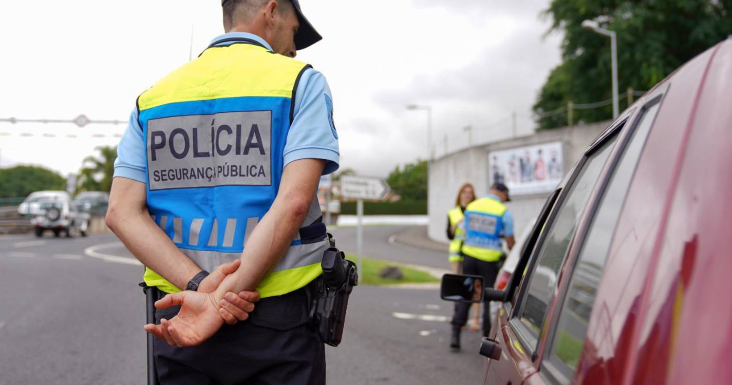 PSP deteve oito condutores sob efeito de álcool e três por não terem carta de condução