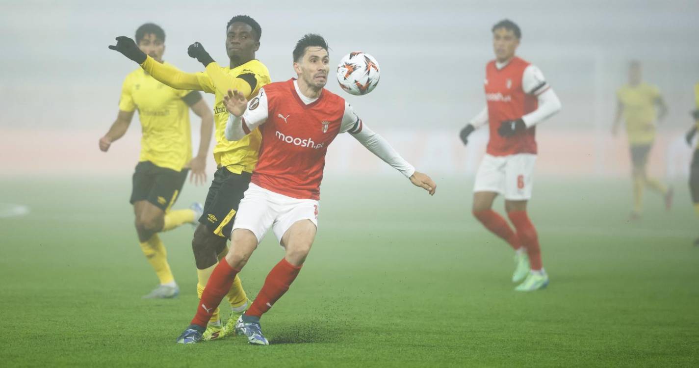 Liga Europa: SC Braga empata na Suécia e pode cair fora da zona de play-off