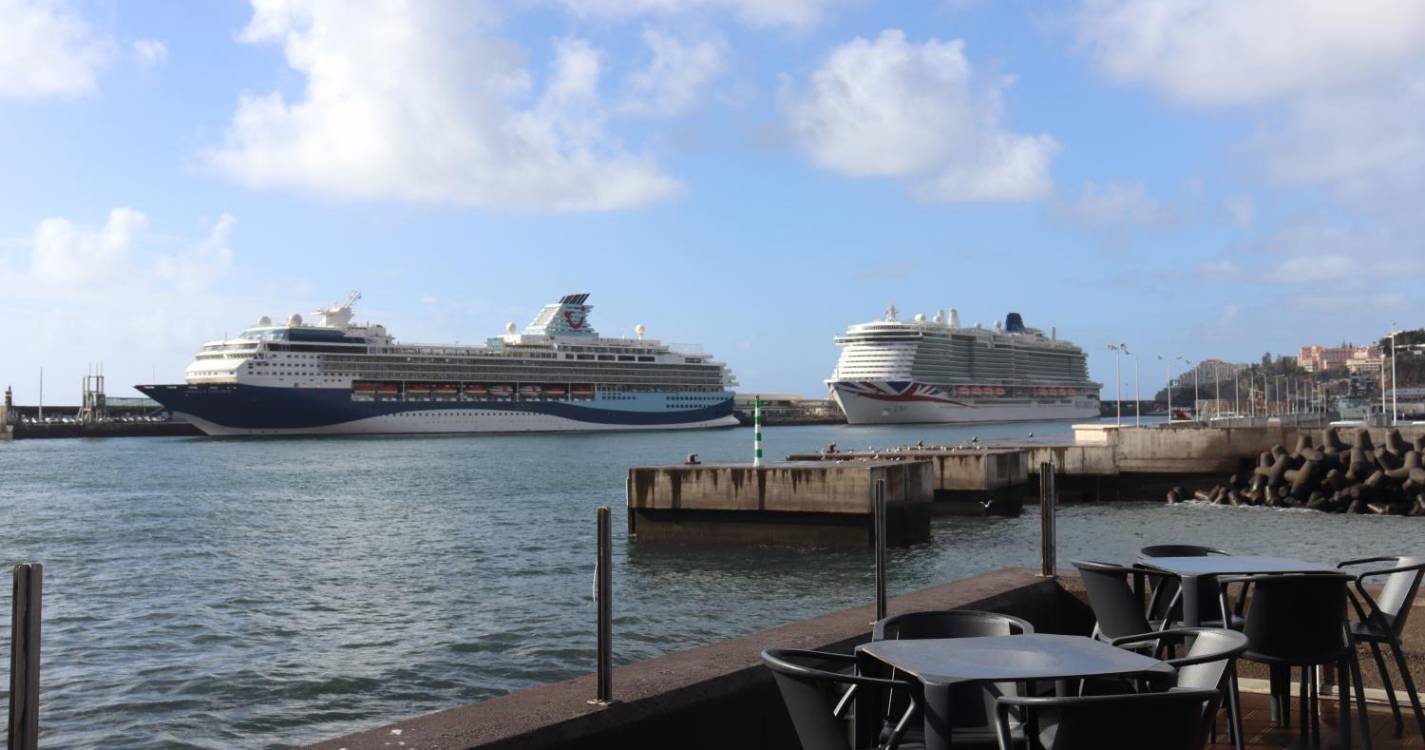‘Iona’ e ‘Marella Explorer’ trazem quase 9.500 pessoas ao Funchal