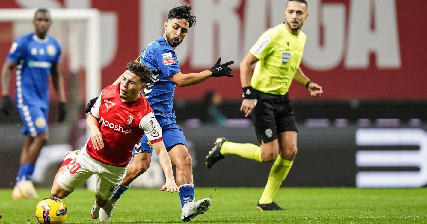 Nacional perde em Braga pela margem mínima