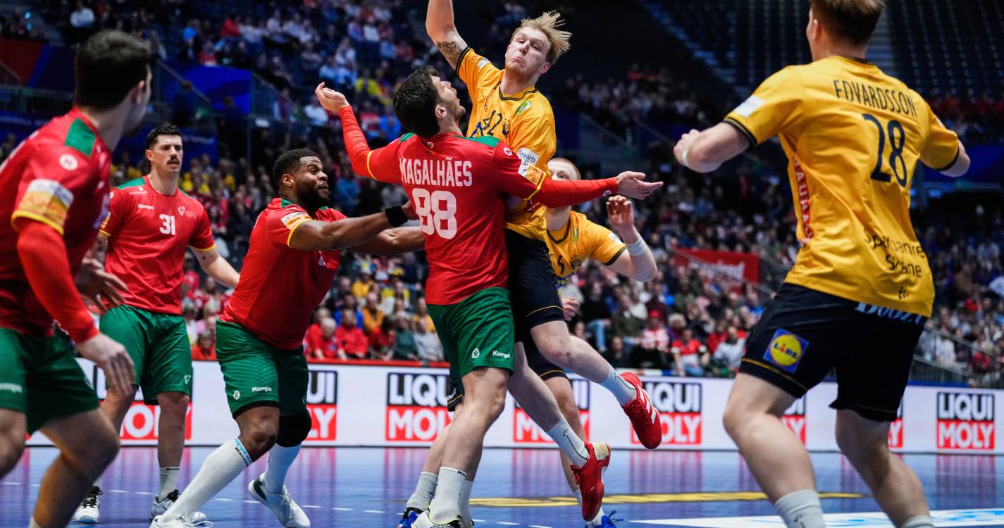 Mundial de andebol: Portugal empata com a Suécia e tem os ‘quartos’ mais perto
