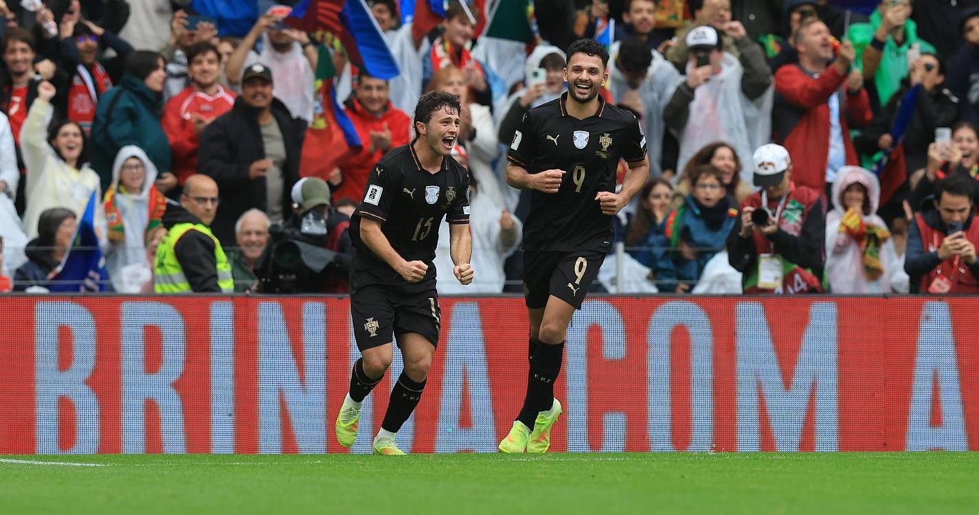 Qualificação Mundial 2026: Portugal vai vencendo Arménia ao intervalo