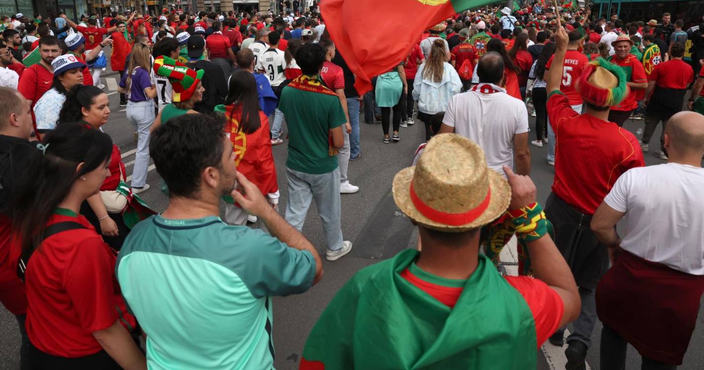 Euro2024: Portugal e ‘Ronaldomania’ bem presente em Frankfurt na ‘festa’ da Eslovénia