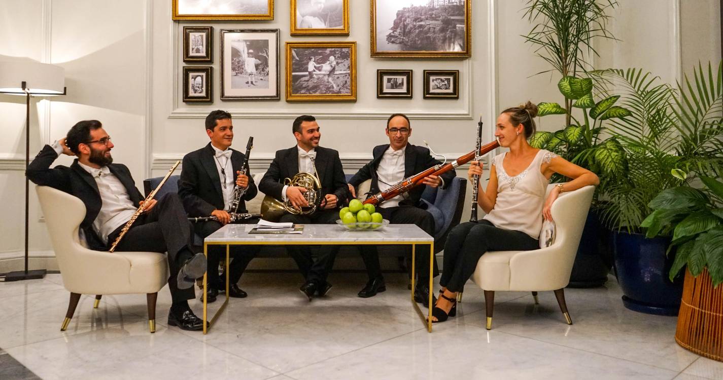 Quinteto de Sopros “Atlântida” atua no Reid’s Palace esta quinta-feira