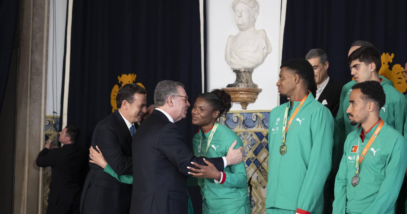 Presidente da República condecorou medalhados dos Mundiais de pista coberta