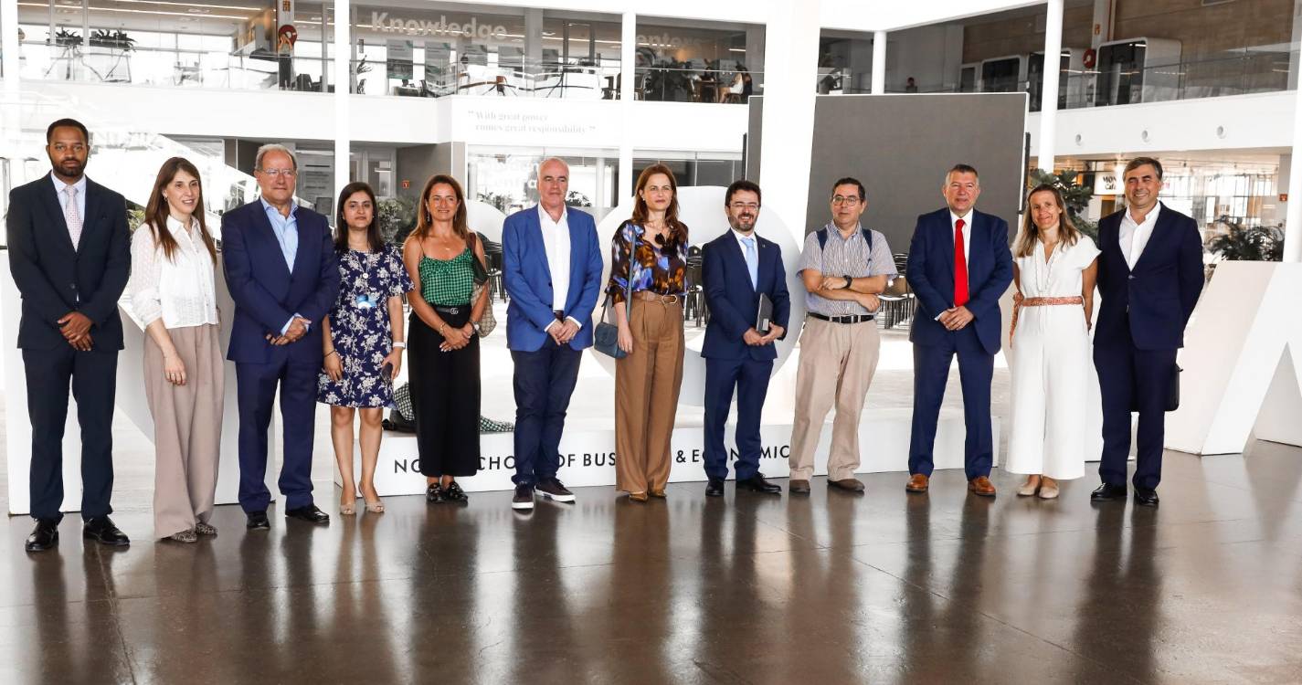 Micaela Freitas e Pedro Rodrigues visitaram Nova School of Business and Economics, em Carcavelos
