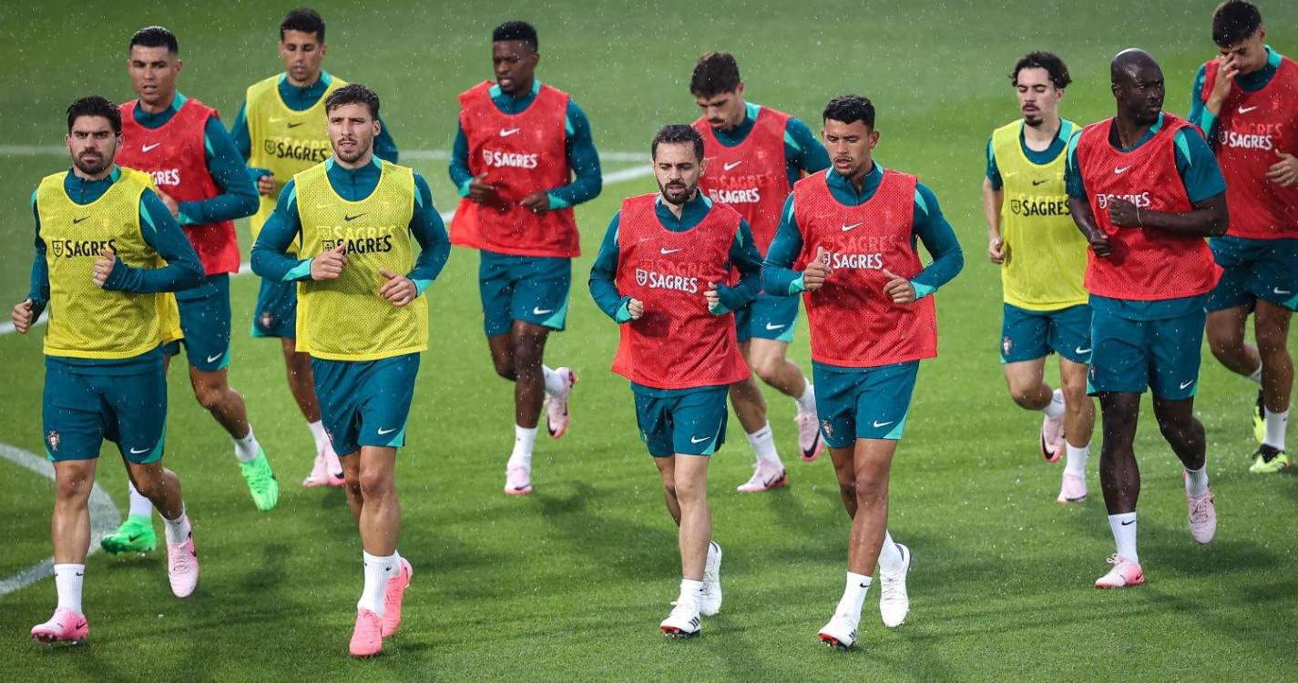 Euro2024: Portugal realiza último treino em solo luso e viaja para a Alemanha
