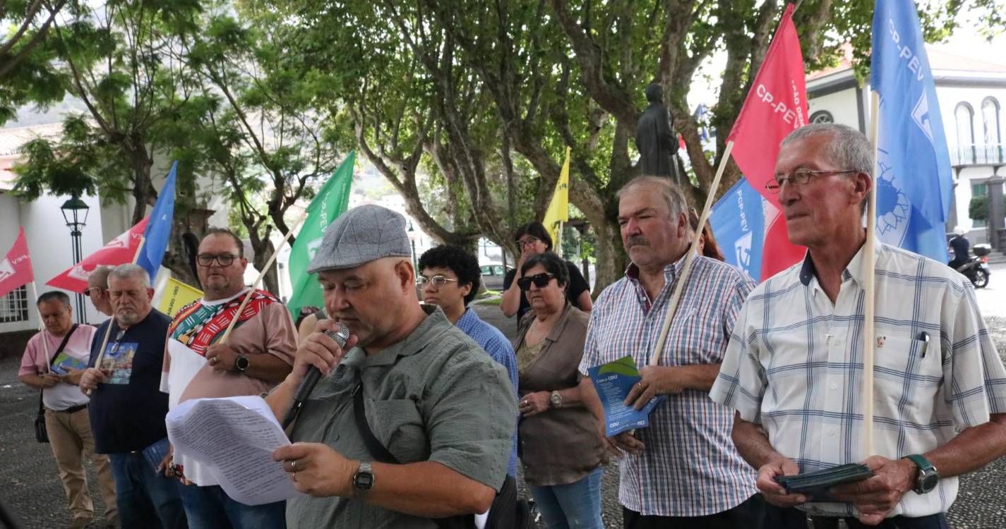CDU candidata sindicalista Pedro Carvalho no concelho de Machico