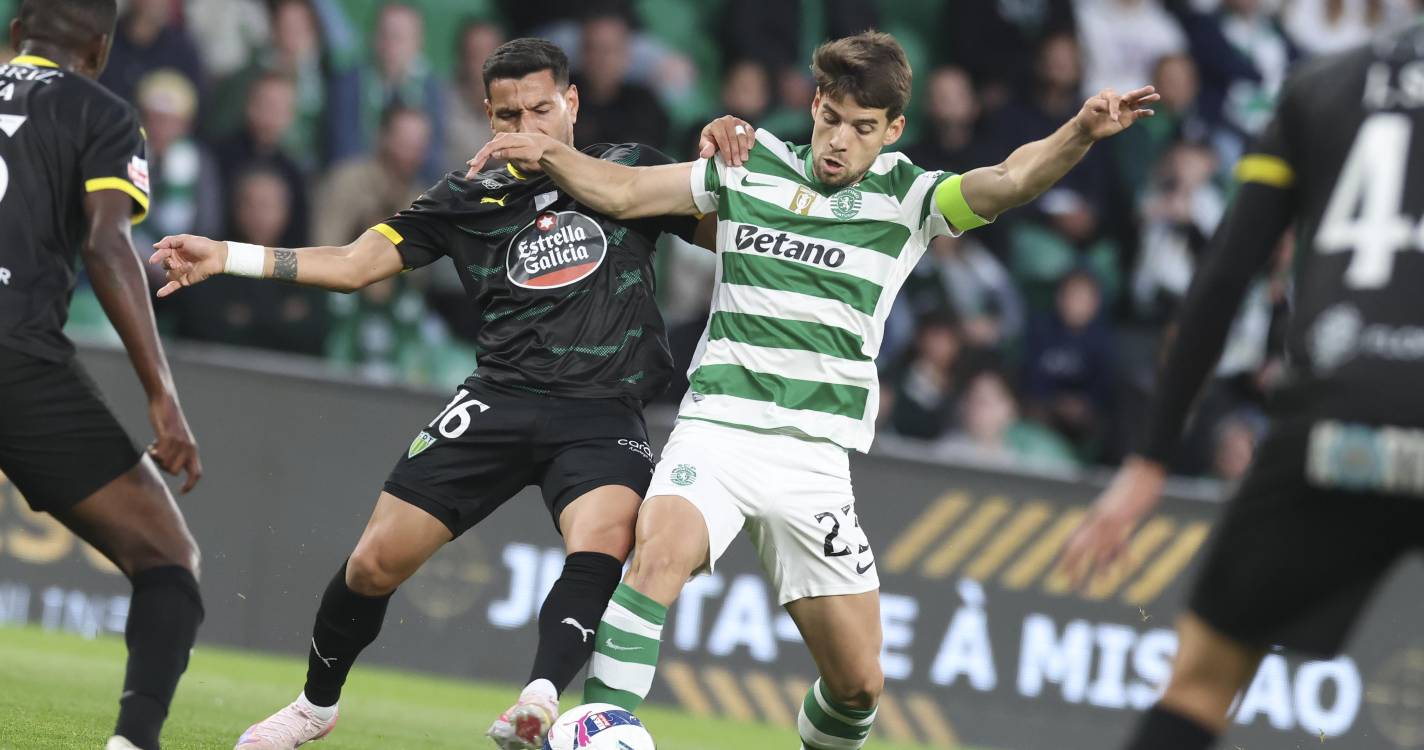 Sporting sofre dois golos nos ‘descontos’ e cede empate com Tondela
