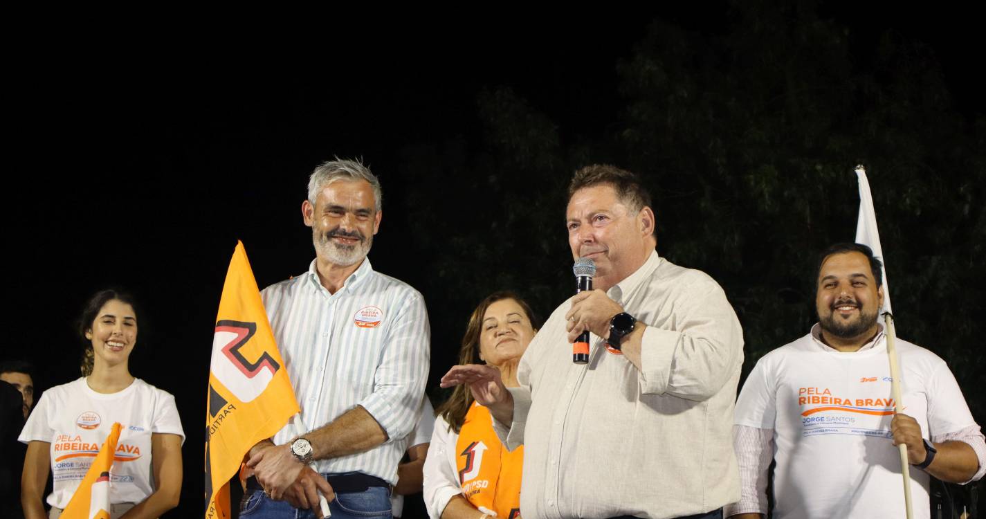 Ricardo Nascimento apoia Jorge Santos em comício na Tabua