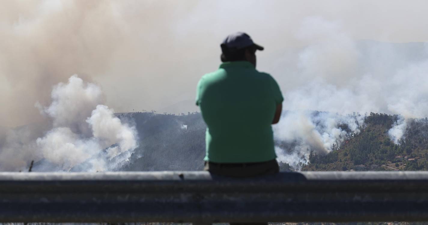 Incêndios: Meios reforçados para combate a incêndio que veio de Espanha
