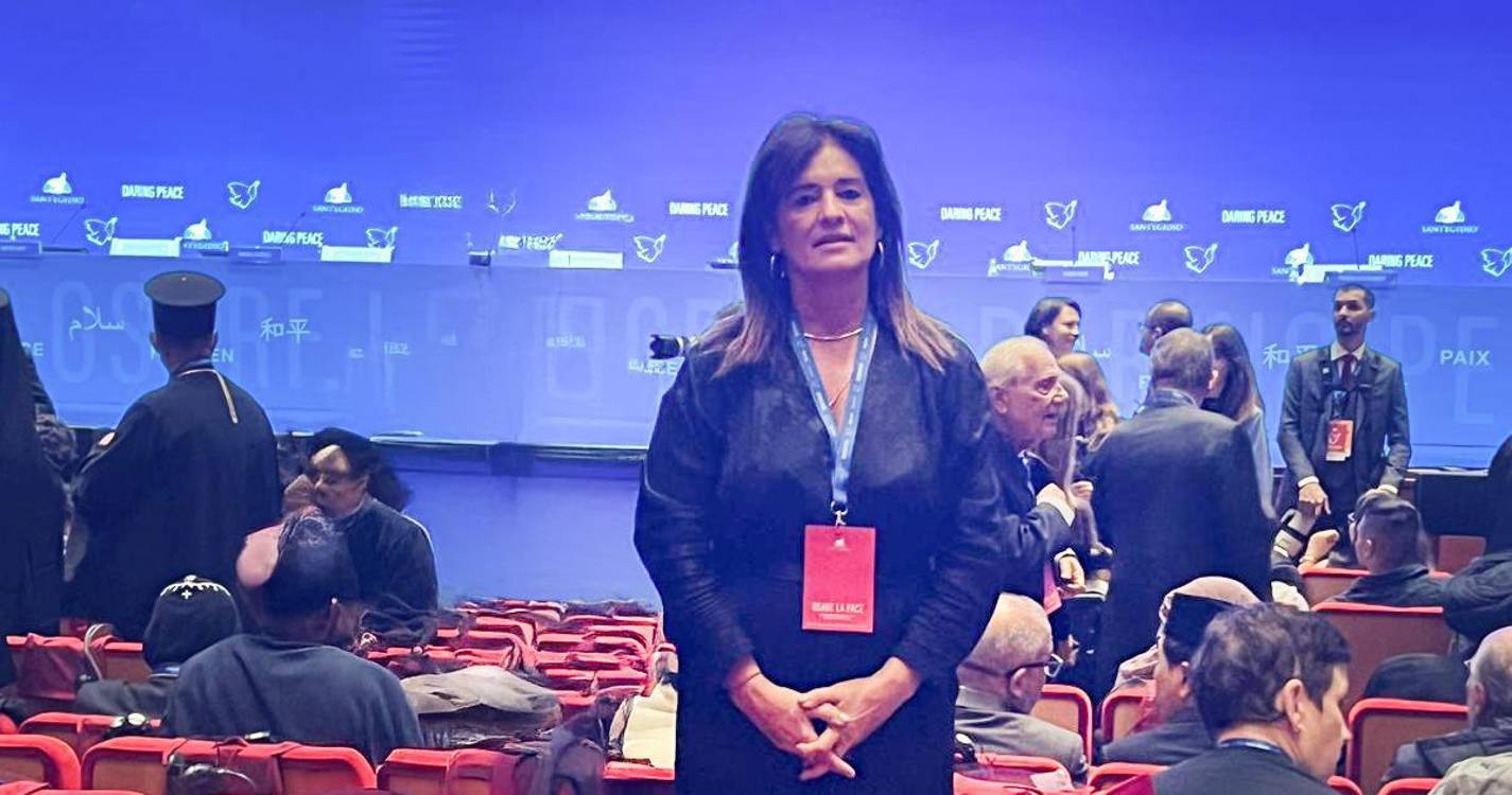 Rubina Leal em Roma no Encontro Internacional pela Paz