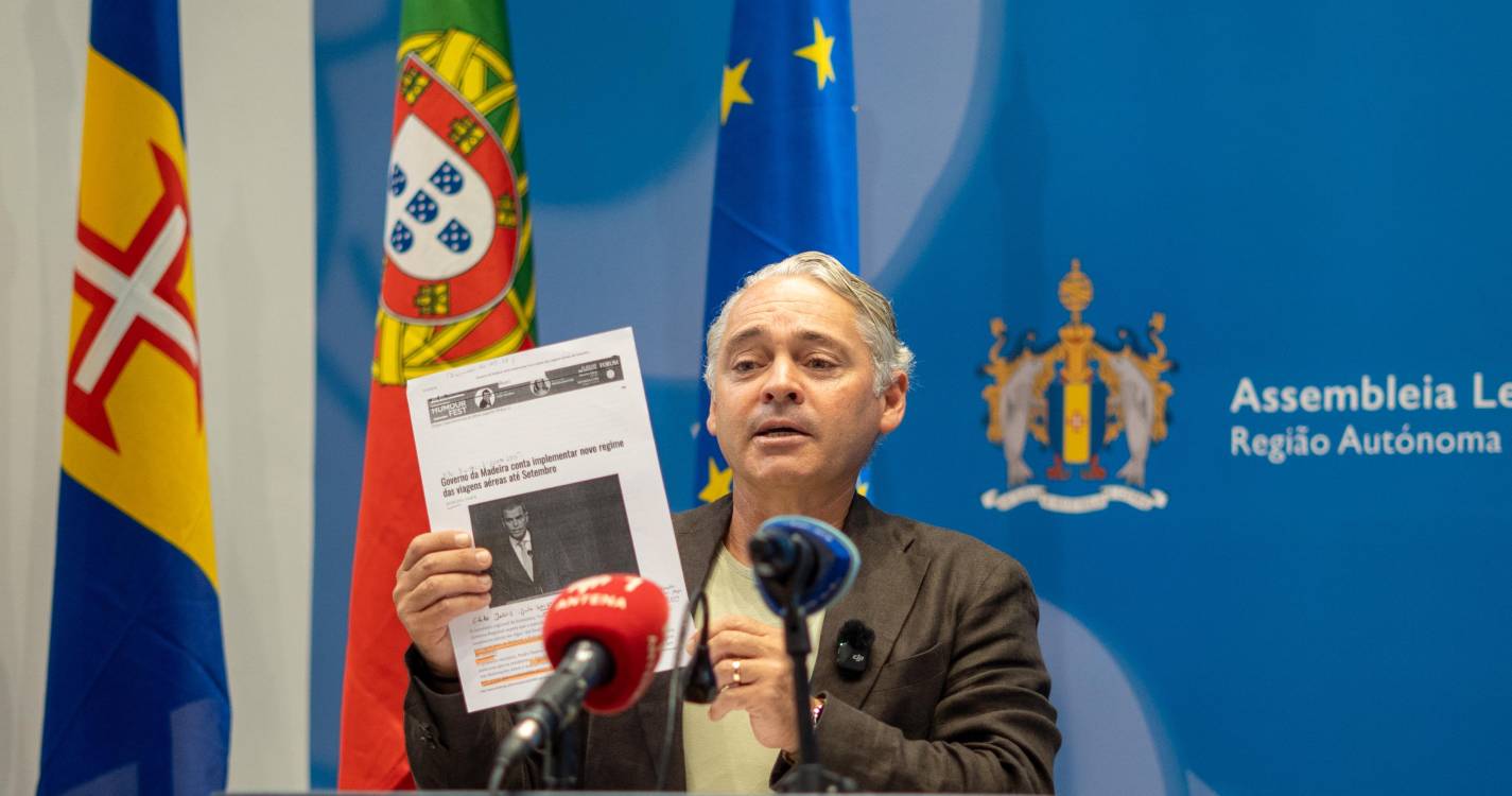 JPP diz que parecer do Governo Regional “revela que não quer residentes a pagar apenas 79€”