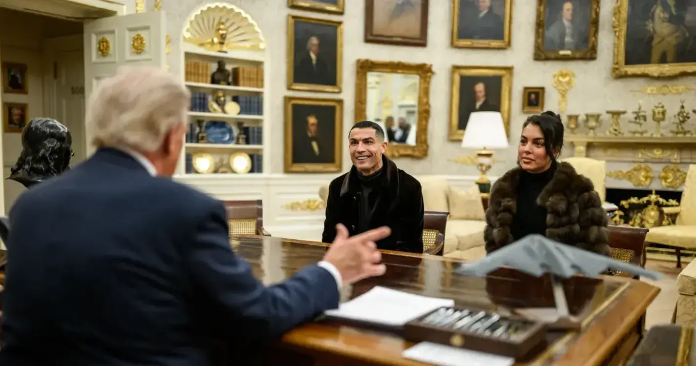 Ronaldo recebido na Sala Oval