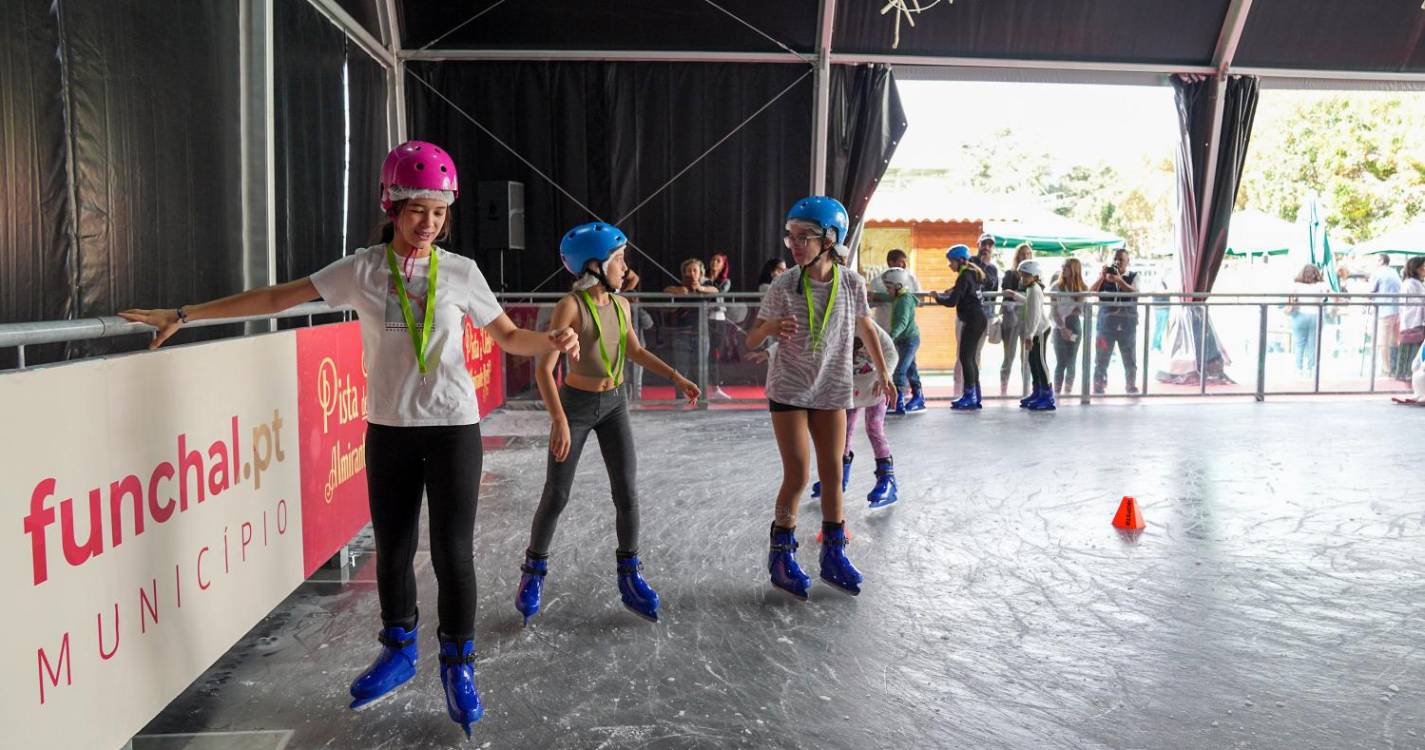 Pista de gelo já abriu e oferece adrenalina a miúdos e graúdos