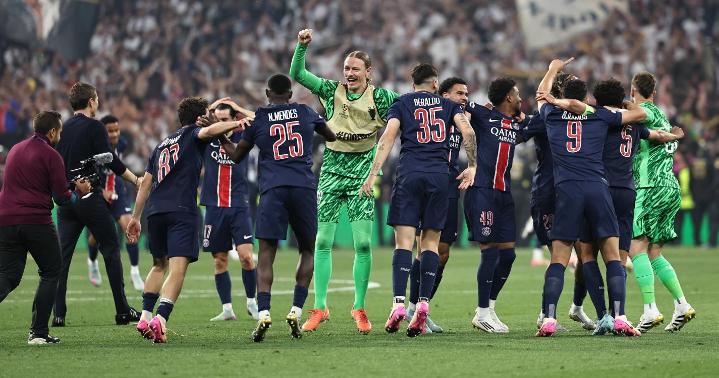 PSG é o novo campeão europeu que consagrou quatro portugueses
