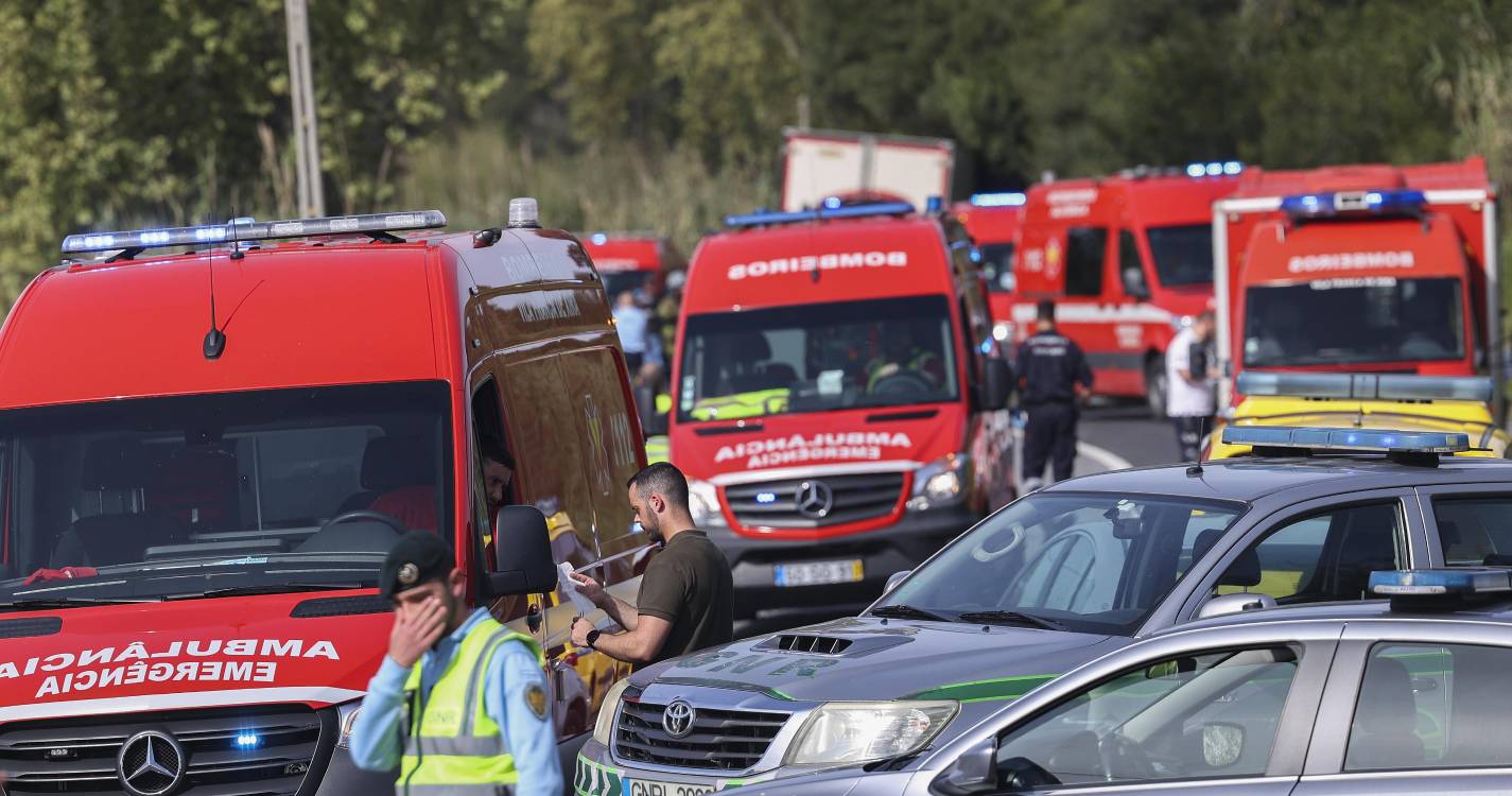 Número de feridos em acidente no Cartaxo com autocarro sobe para 39