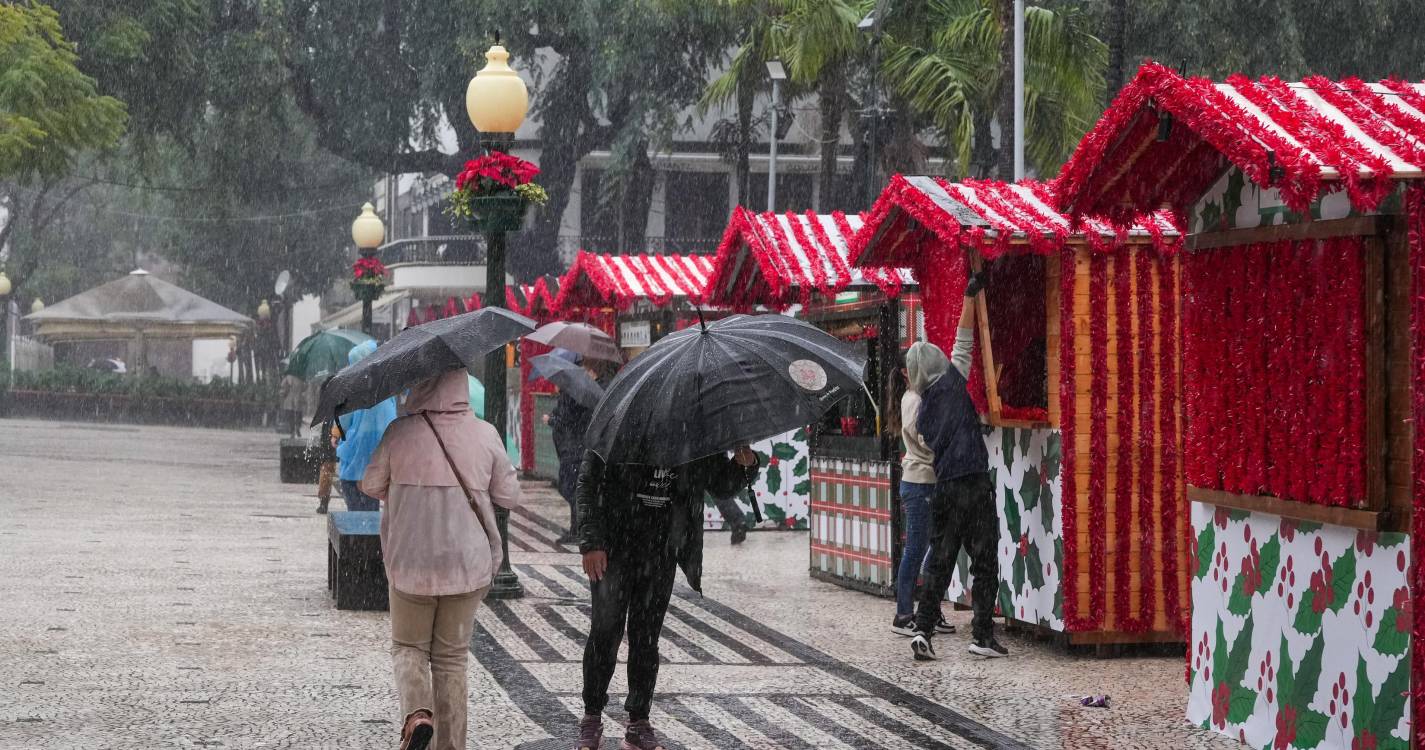 IPMA prevê períodos de chuva ou aguaceiros a partir da tarde de terça-feira na Madeira