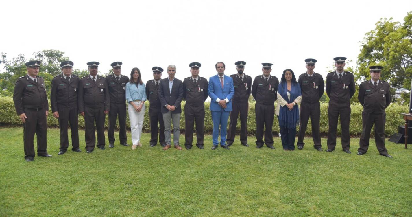Seis elementos da Polícia Florestal distinguidos pelos seus 15 anos de serviço