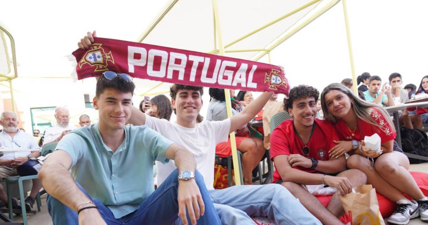 Tudo a postos para o Geórgia-Portugal na ‘fan zone’ do Madeira Shopping (com fotos)