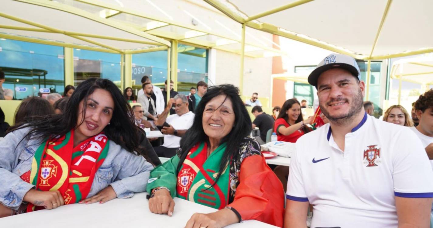 Tudo a postos para o Geórgia-Portugal na ‘fan zone’ do Madeira Shopping (com fotos)