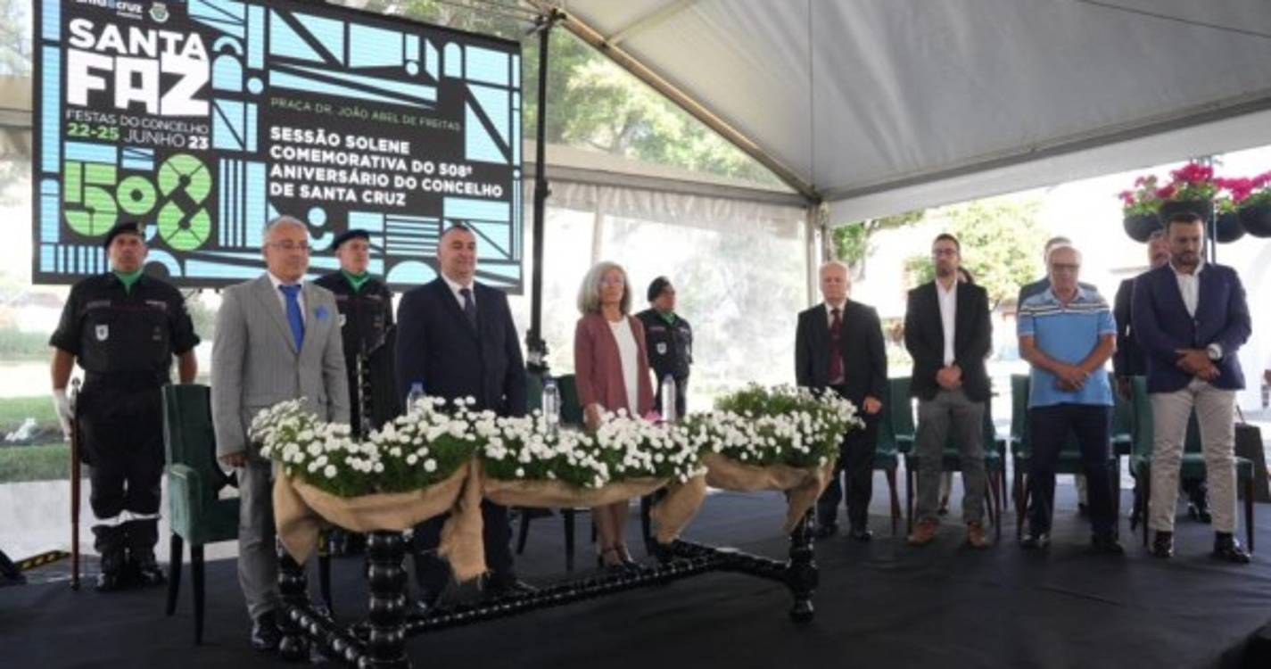 Sessão solene do Dia do Concelho de Santa Cruz distinguirá 8 pessoas