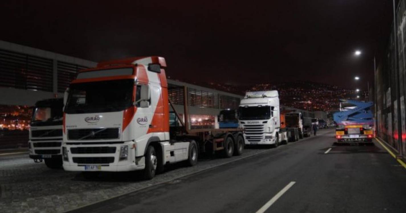 Camiões ‘enchem’ porto do Funchal para a descarga de gado vivo (com fotos)