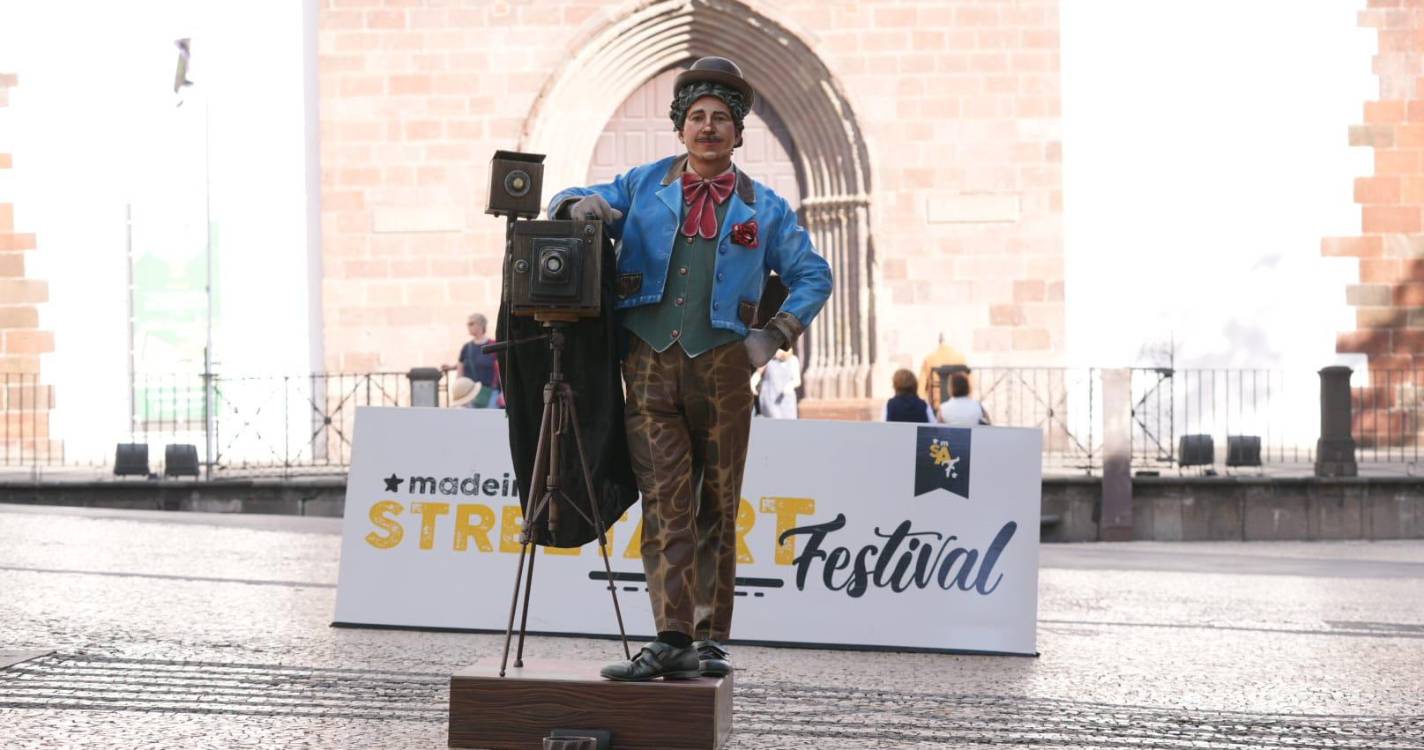 Madeira Street Arts: Estátuas vivas já animam ruas da cidade (com fotos e vídeo)