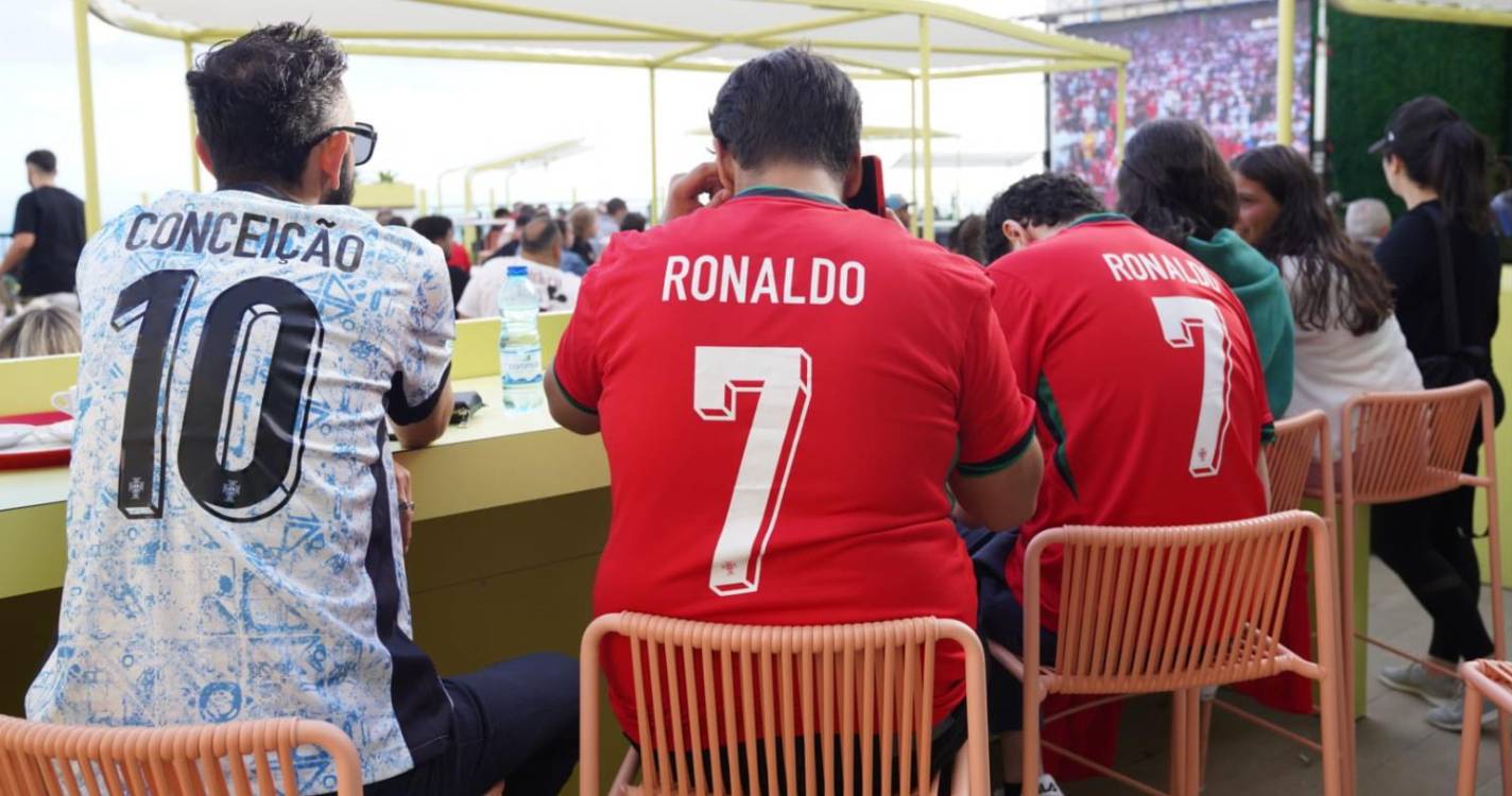 Tudo a postos para o Geórgia-Portugal na ‘fan zone’ do Madeira Shopping (com fotos)
